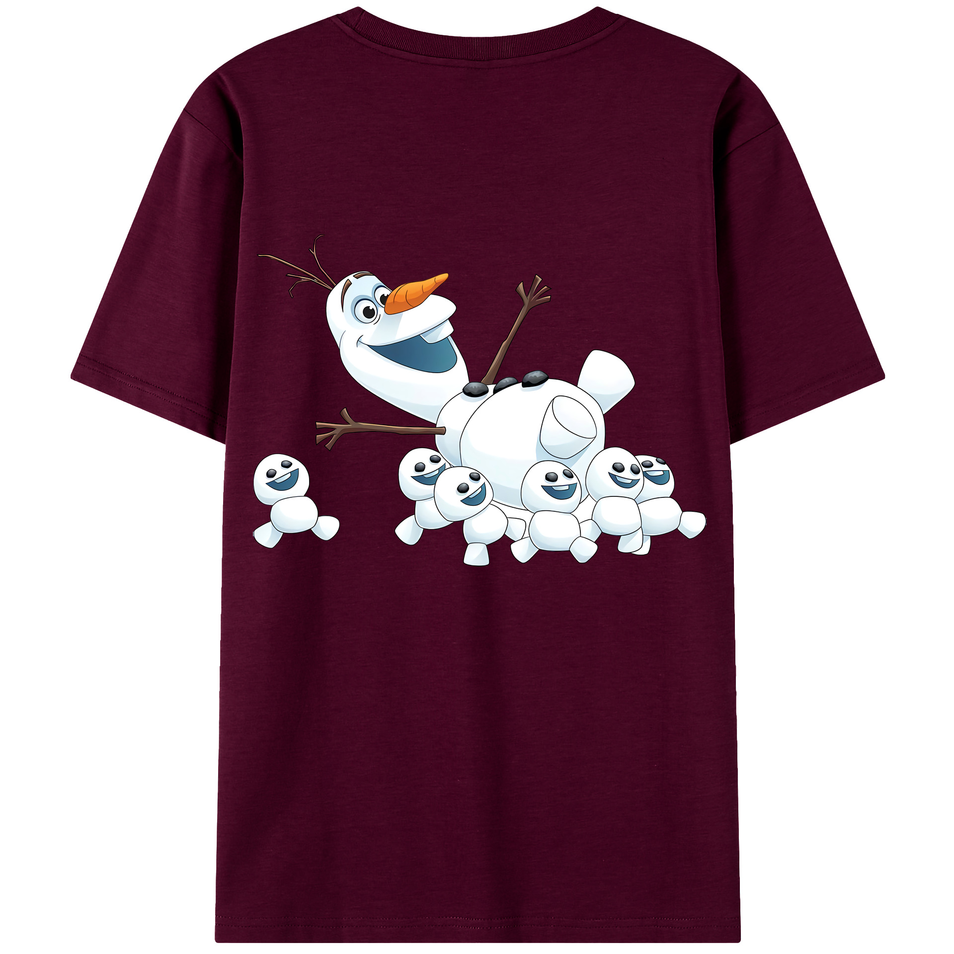 （画像用） アナと雪の女王 アンナ エルサ Frozen Anna Elsa レディース半袖Tシャツ(バックプリント)